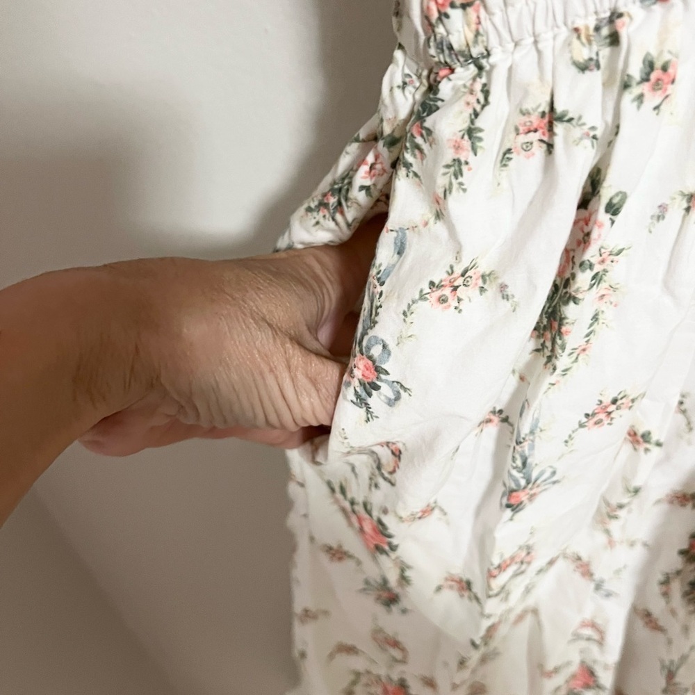 LoveShackFancy  Spring Terrence Floral-Print Cotton Midi Dress - Picture 9 of 13